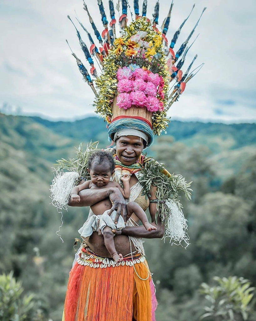 The majestic headdresses of the Kalam Tribe